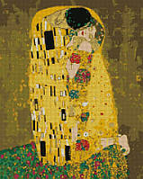 Алмазна картина Ідейка Аура поцілунку Густав Клімт (AMO7045) 40 х 50 см (На підрамнику)