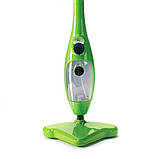 Швабра парова 5 в 1 H2O  Steam Cleaner Mop X5 пароочисник електрошвабра універсальна Зелена, фото 2