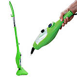 Швабра парова 5 в 1 H2O  Steam Cleaner Mop X5 пароочисник електрошвабра універсальна Зелена, фото 3