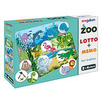 Детская настольная игра "Лото + мемо Зоопарк" Magdum ME5032-21 EN, Time Toys