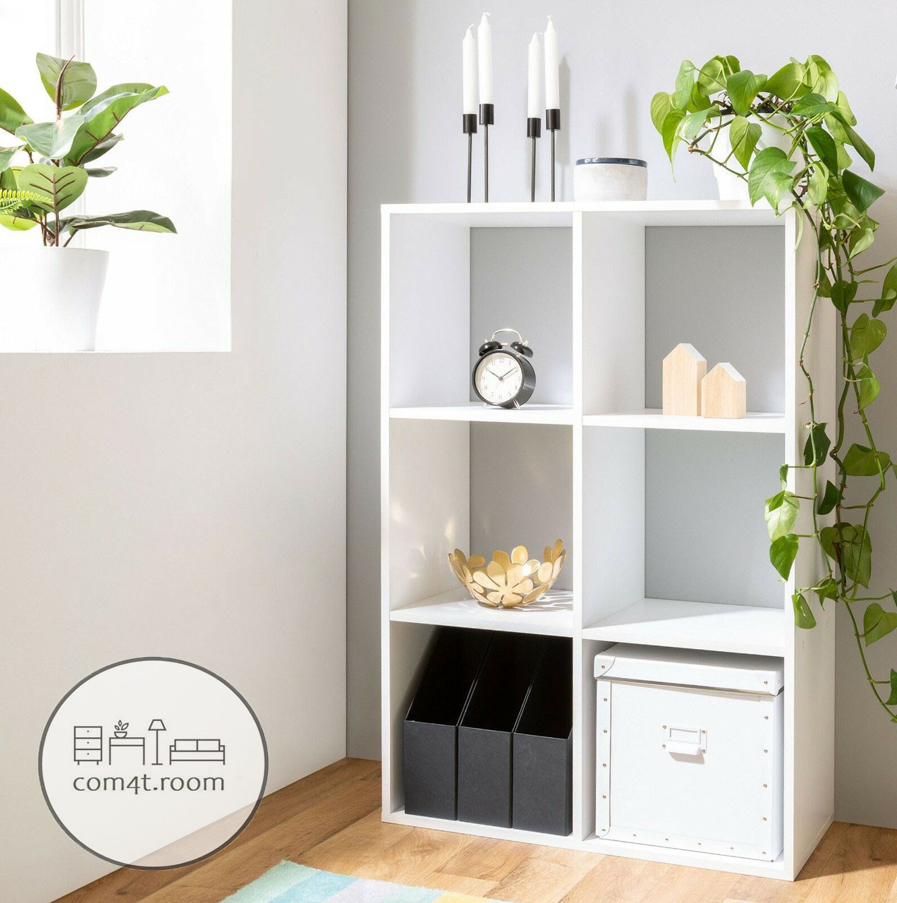 Стеллаж для Дома, Полка для Книг и Игрушек, Разделитель Комнаты на 6 ...