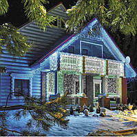 Вулична гірлянда Бахрома колір. Холодний-Білий довжина 5 метрів 120LED