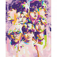 Картина по номерам "BTS. Bangtan Boys" Art Craft 10273-AC 40х50 см, Time Toys