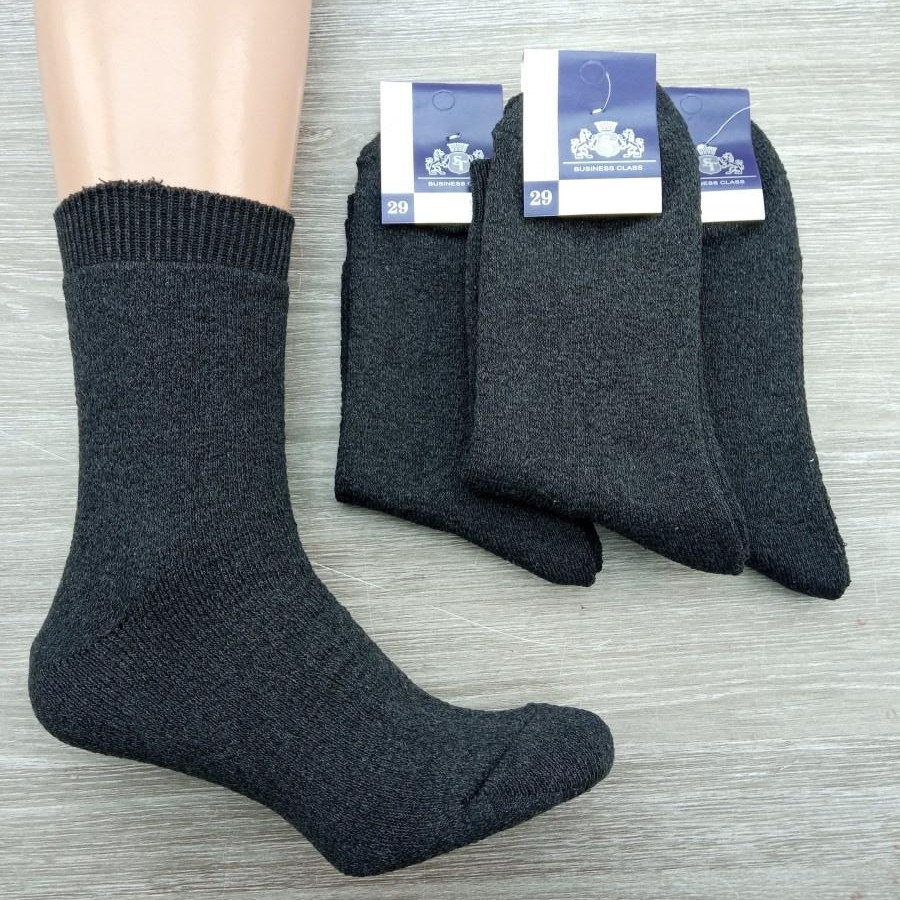 Шкарпетки чоловічі з махрою всередині високі Grand 29р сірі 30033045, фото 1