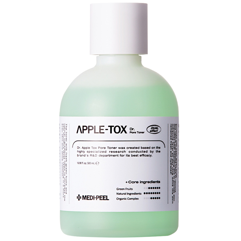 Пілінг-тонер для обличчя з яблуком Medi-Peel Dr.Apple-Tox Pore Toner 500 мл, фото 1