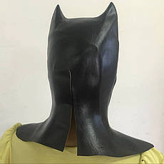 Маска Бетмен (Бетмен) RESTEQ доросла латекс, гумовий шолом Batman, фото 3