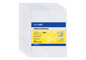 Файли А4+ Economix 40мкм фактура глянець 20шт (90)