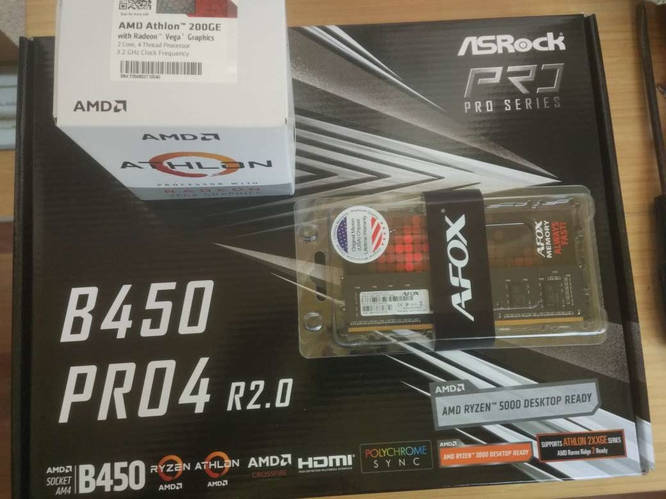 Купить Материнская плата Asrock B450 Pro4 R2.0 АМ4 (6 PCIE+2M.2) АТХ ...
