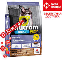 Сухой корм Nutram I17 Ideal Solution Support Indoor Cat для домашних привередливых кошек 20 кг