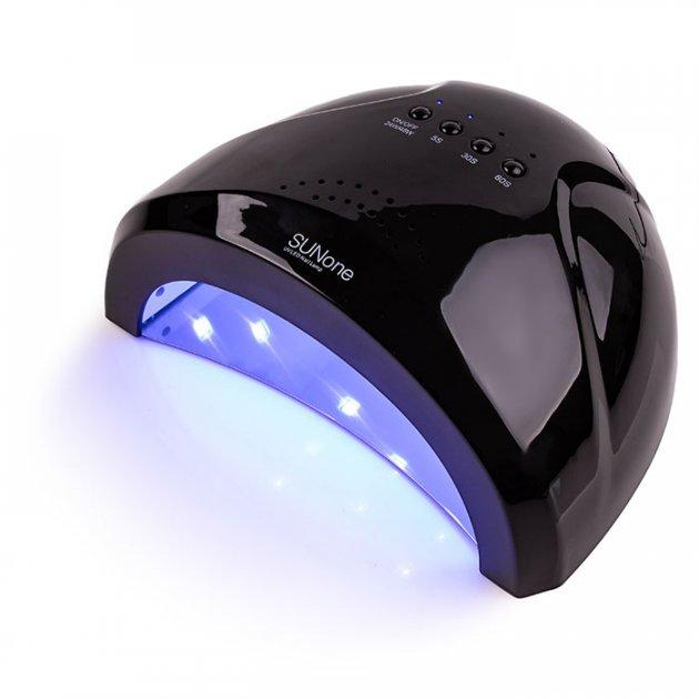 Лампа SUN ONE 48 ВТ LED UV Black світлодіодна для манікюру і педикюру, чорна