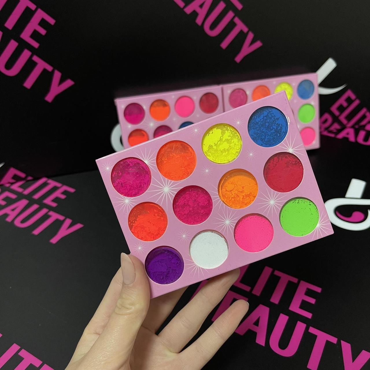 Пігмент для дизайну нігтів 12 шт