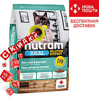 Nutram I19 Ideal Solution Support Sensitive Skin, Coat & Stomach Cat для кошек с проблемами желудка 20 кг