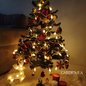 Гірлянда Сніжинки 6 м теплий білий. Причина уцінки - невеликі подряпини на контролері, фото 2