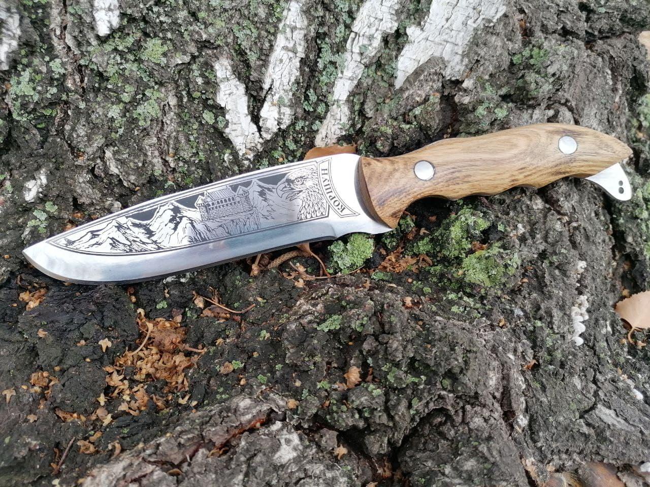 Мисливський ніж Шуліка Туристичний ніж для відпочинку Подарунок чоловікові на свято