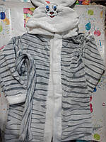 Дитячий махровий Халат молочний (світлий бежевий) 4-5 років ( 116 див.)