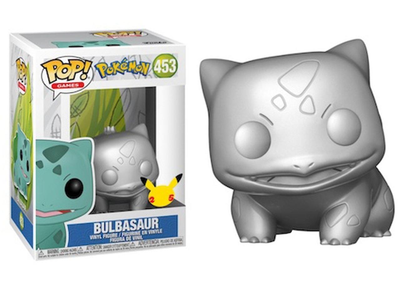 Фігурка Funko Pop Фанк Поп Покемон Бульбозавр Pokemon Bulbasaur Silver 10 см P B 453