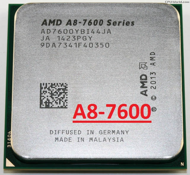 ТОПОВИЙ Проц AMD sFM2 ATHLON A8-7600 - 4 ЯДРА по 3.1 Ghz ( Turbo CORE 3.8 GHZ ) кожне AD7600YBI44JA , FM2