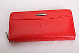 Жіночий шкіряний гаманець Kochi яскраво-червоний 9026-LR, фото 6