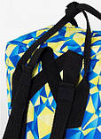 Стильный женский рюкзак сумка городской, повседневный, спортивный, для поездок желто-голубой, фото 6