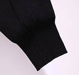 Штани-джоггери жіночі трикотажні, чорний колір, фото 4