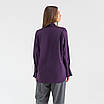 Сорочка жіноча фіолетова oversize WOOLBOOK, фото 4