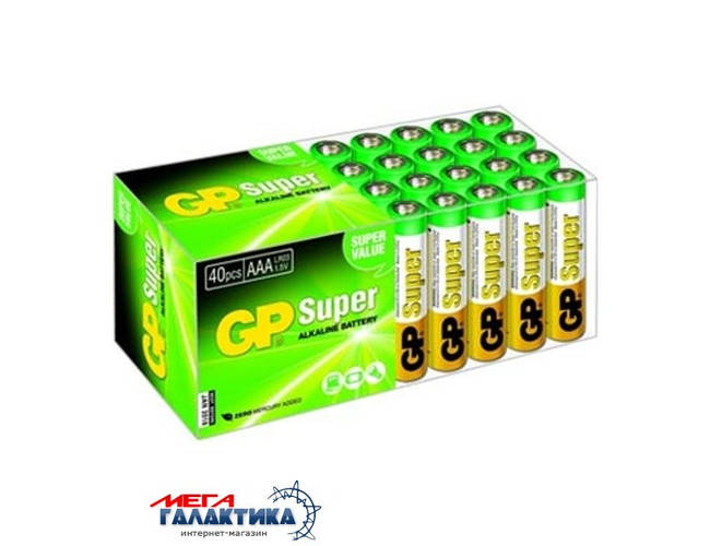 Купить Батарейка GP AAA Super 1.5V Alkaline (24А-S2), цена 21 ₴ — Prom ...