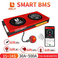 100А 12В BMS smart контролер заряд-розряд плата DaLy Li-ion 12V 4S 100A симетрія з Bluetooth