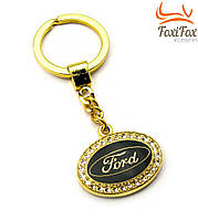 Золотой автомобильный брелок " Ford "