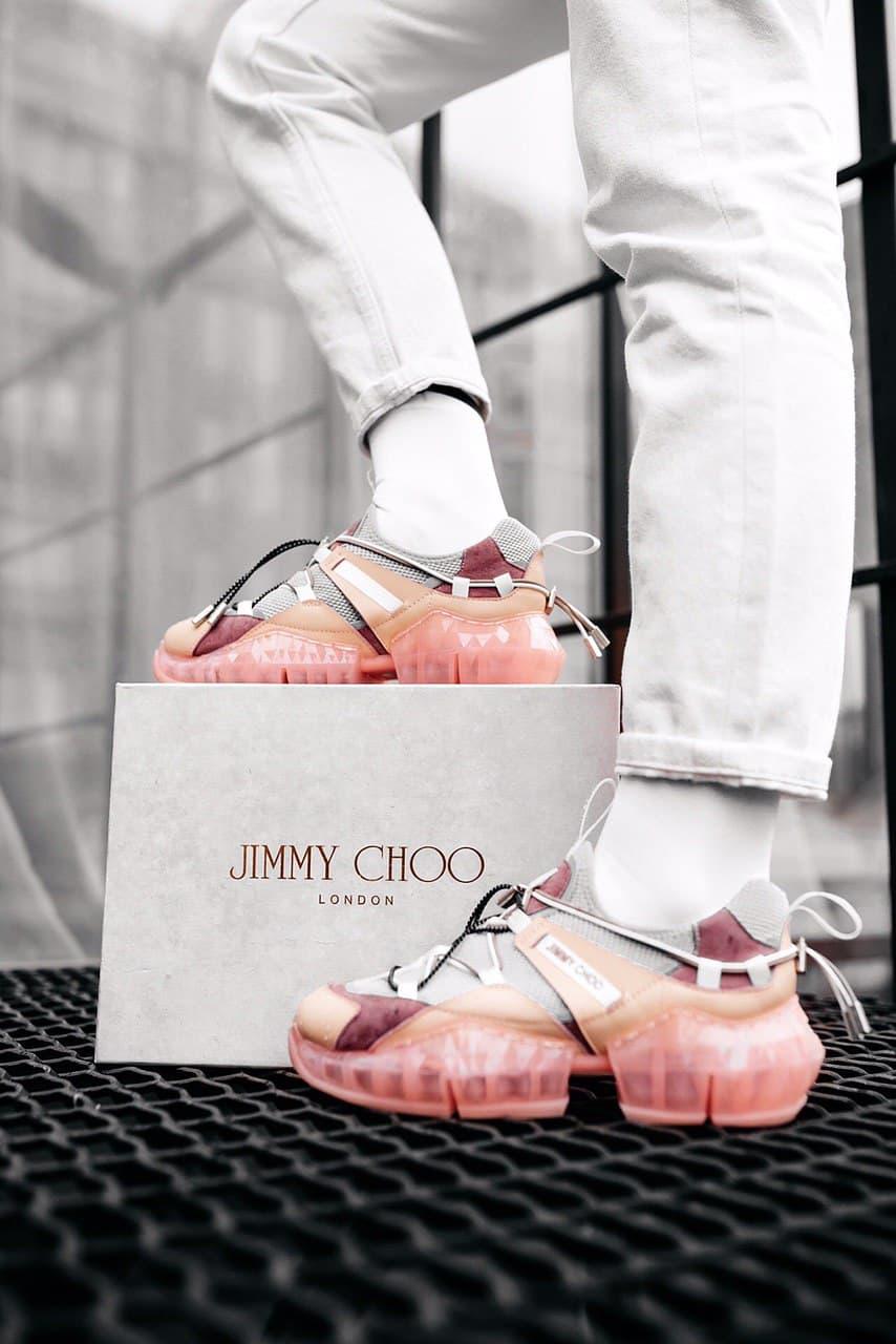 Жіночі Кросівки Jimmy Choo Grey Pink 39