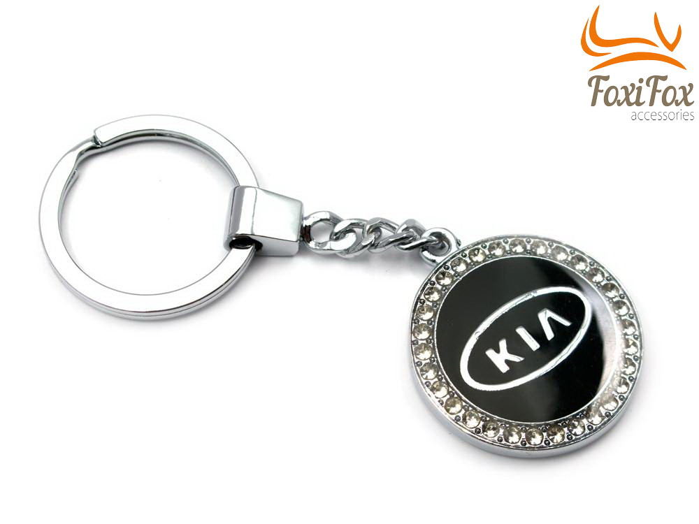 Брелок для ключів " Kia " зі стразами ( метал.)