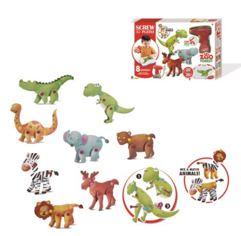 Конструктор пазл з шуруповертом