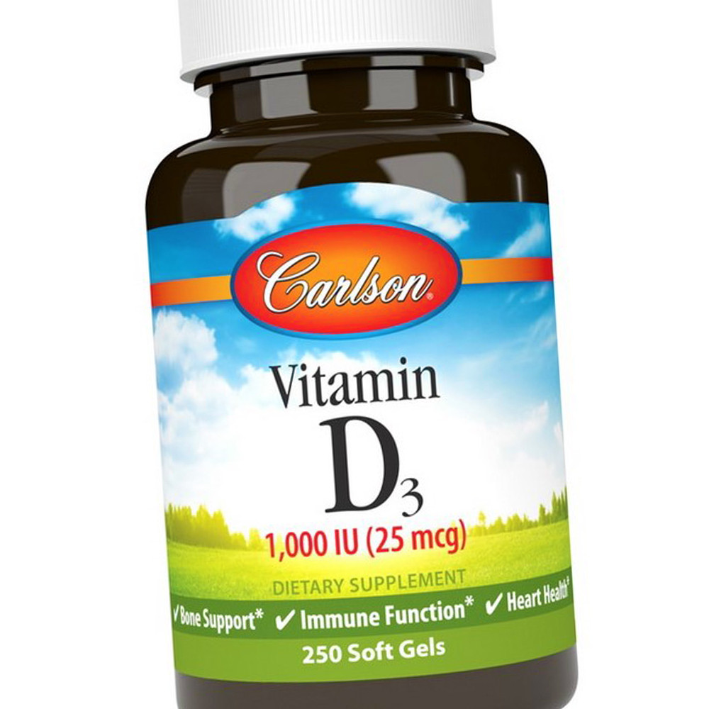 Вітамін Д Carlson Labs Vitamin D3 1000 IU 250 гел капс