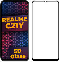 5D стекло Realme C21Y (Защитное Full Glue) Black