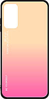 Стеклянный Чехол Samsung Galaxy M52 M526 (Glass Case) Золотой