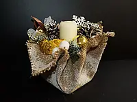 Декоративный мешок со свечой.