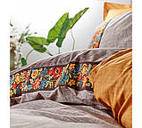 Комплект постільної білизни Cotton box ранфорс євро розмір Folk art Vizon-Sari, фото 2