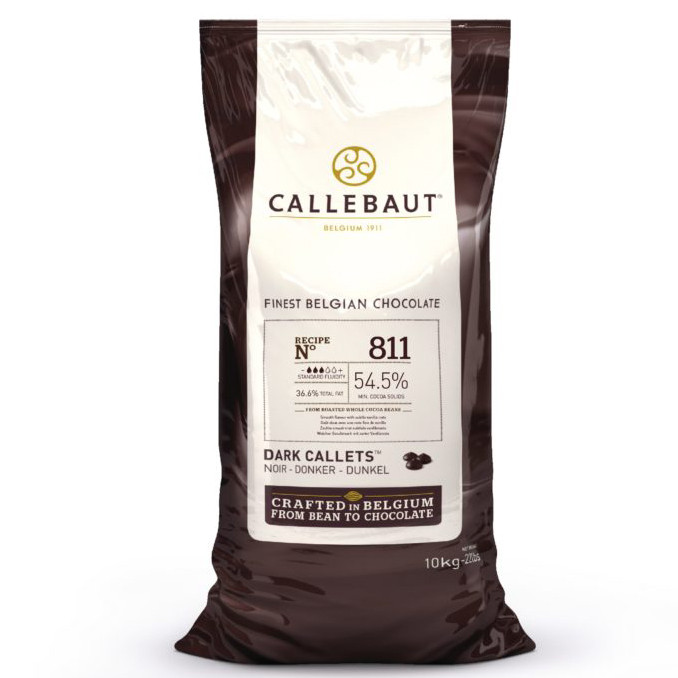 Шоколад чорний Barry Callebaut №811 кондитерський в каллетах, 1кг