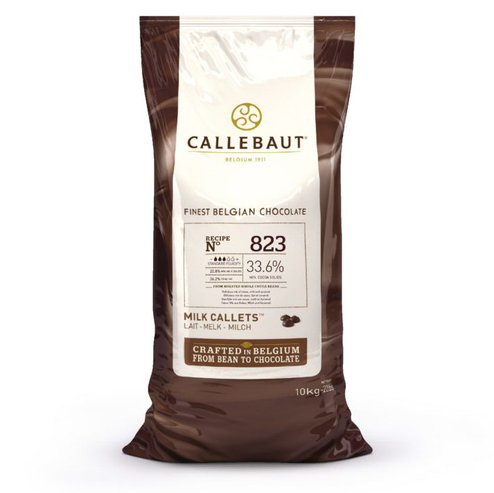 Шоколад молочний Barry Callebaut №823 кондитерський в каллетах, 1кг, Бельгія