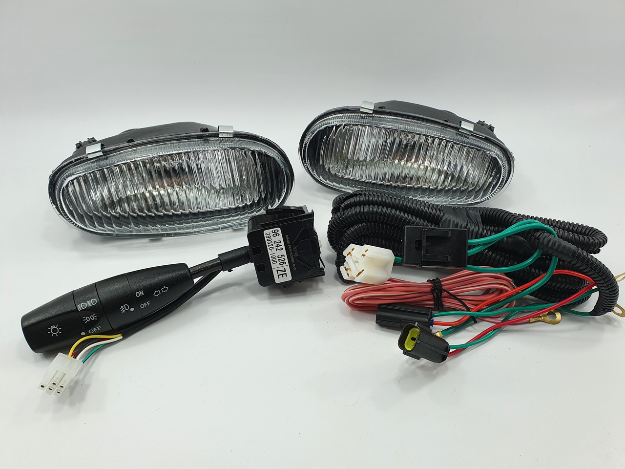 Комплект протитуманних фар Ланос, Сенс із дротами та перемикачем EuroEx Угорщина, фото 1