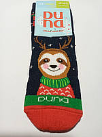 Дитячі шкарпетки махрові - Дюна р. 12-14 (шкарпетки дитячі зимові махрові, Duna) 4118-2293-темно-синій
