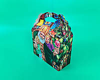 Новогодняя подарочная картонная упаковка для конфет (1000грм ) СВ.Николай с детьми №200 (1 шт)