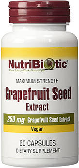 NutriBiotic Grapefruit Seed Extract 250 mg 60 капсул (4384303862)