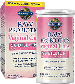 Garden of Life RAW Probiotics Vaginal Care 50 Billion 30 капсул (4384303864)