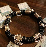 Чоловічі браслети ручної роботи зі сріблом, фото 4