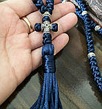 Чітки із вставками металу (нитка на вибір замовника), фото 4