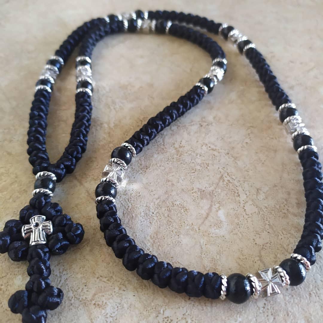 Подарункові чотки із вставками срібла, фото 1