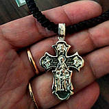 Хрести з плетінням і сріблом (колір нитки на вибір) на фото хрест покупця, фото 2