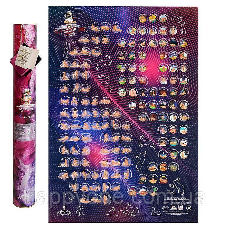 Скретч постер-гра для пари My Poster Sex edition (українська мова) в тубусі
