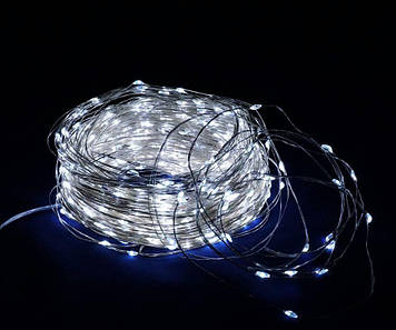 Гірлянда "роса" 100м LED, холодна біла [nx0101]