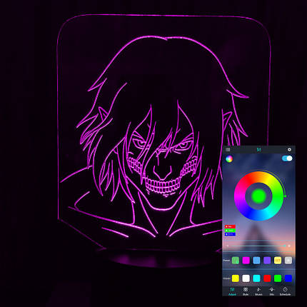 Акриловий світильник-нічник керування з телефона Титан tty-n000768, фото 1